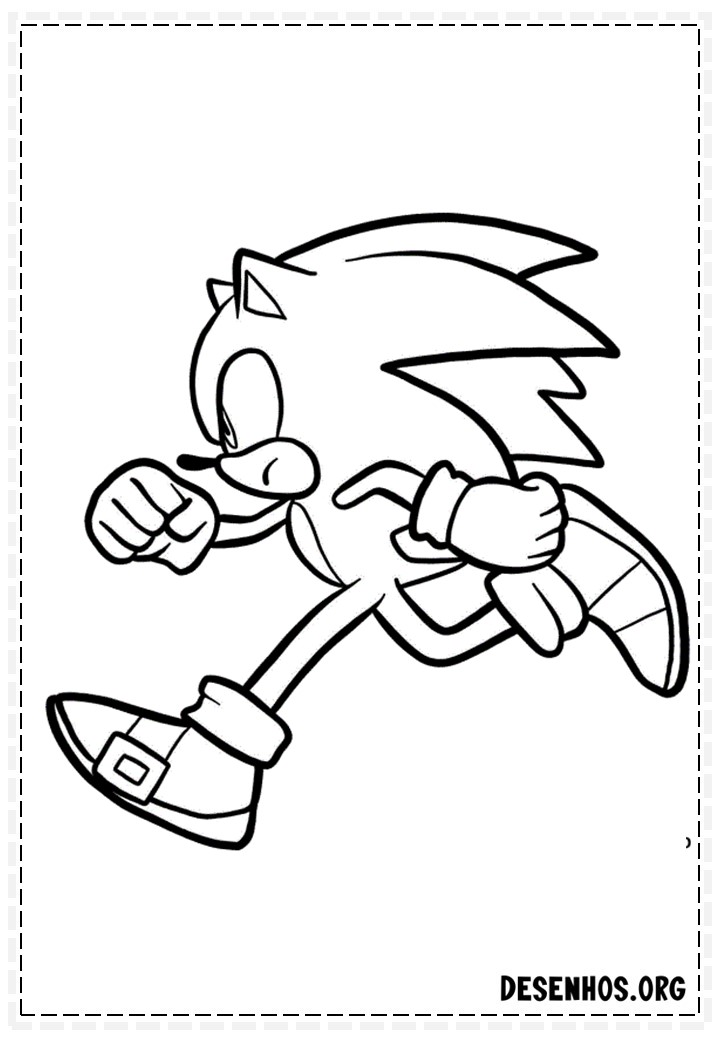 Mais de 150 Desenhos do Sonic para colorir