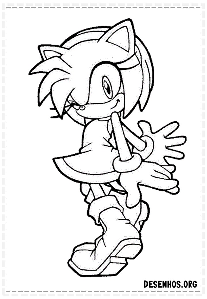 59 desenhos do Sonic para colorir