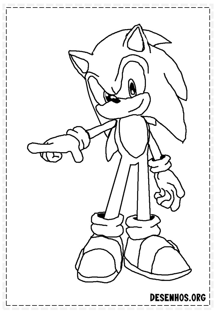 Mais de 150 Desenhos do Sonic para colorir