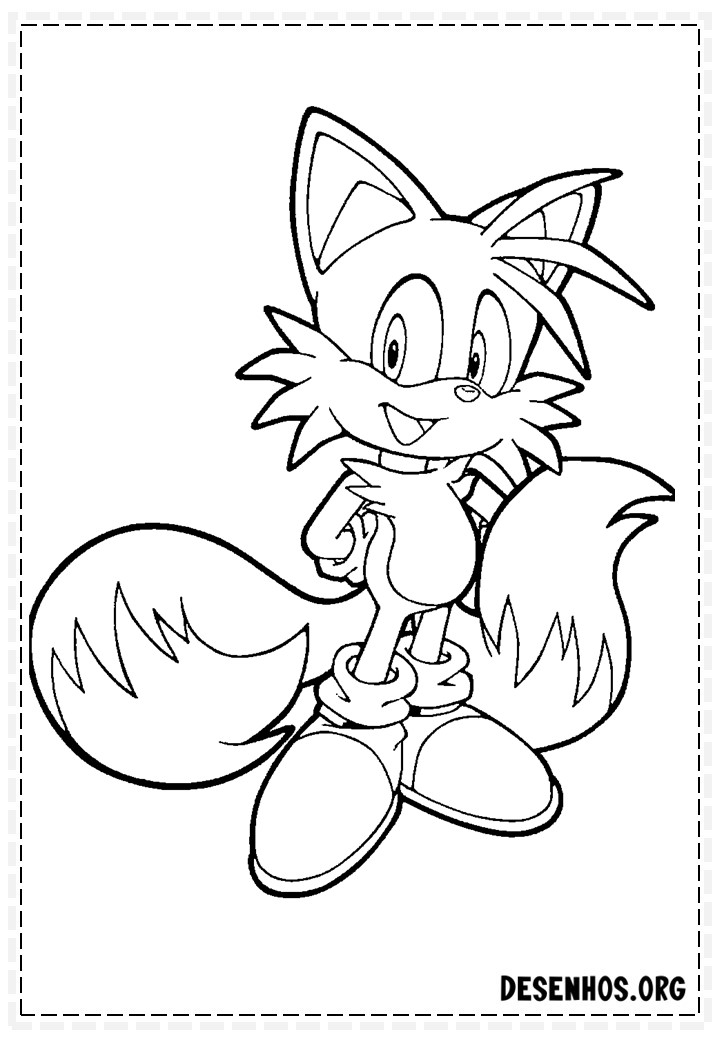 Mais de 150 Desenhos do Sonic para colorir