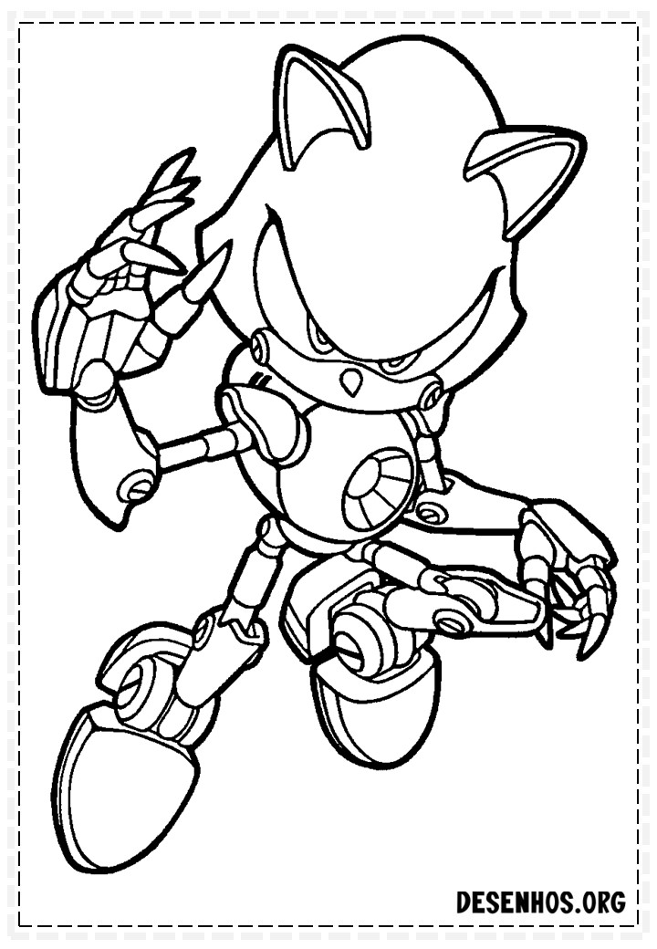 Mais de 150 Desenhos do Sonic para colorir