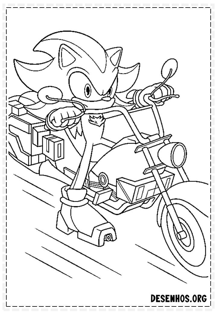 Mais de 150 Desenhos do Sonic para colorir