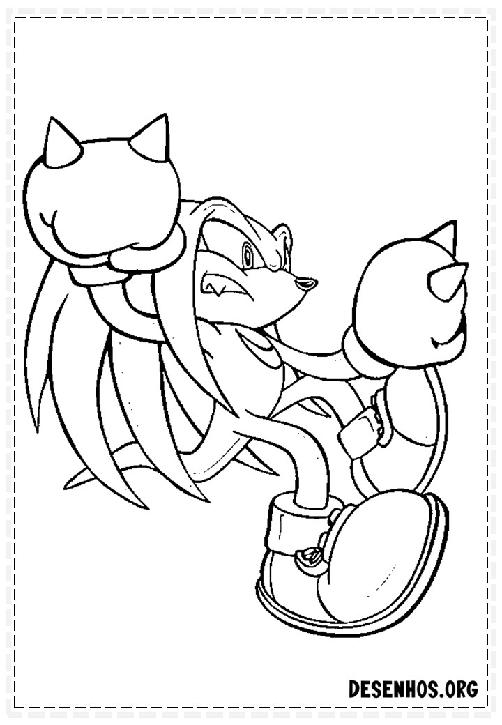 Mais de 150 Desenhos do Sonic para colorir