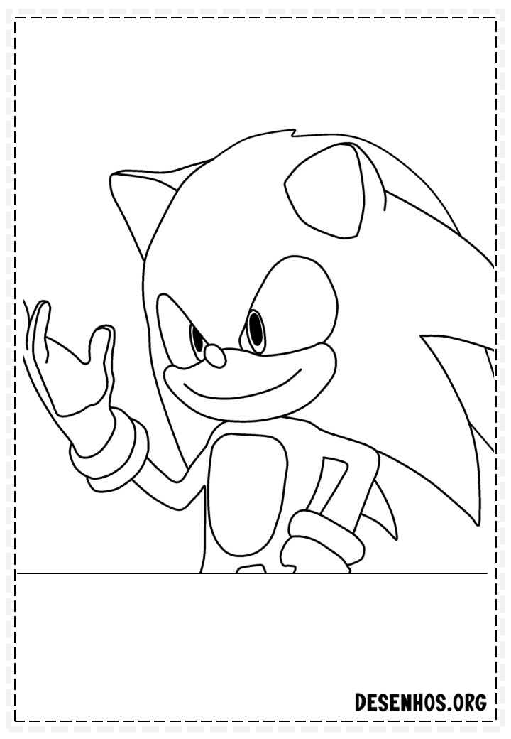Mais de 150 Desenhos do Sonic para colorir