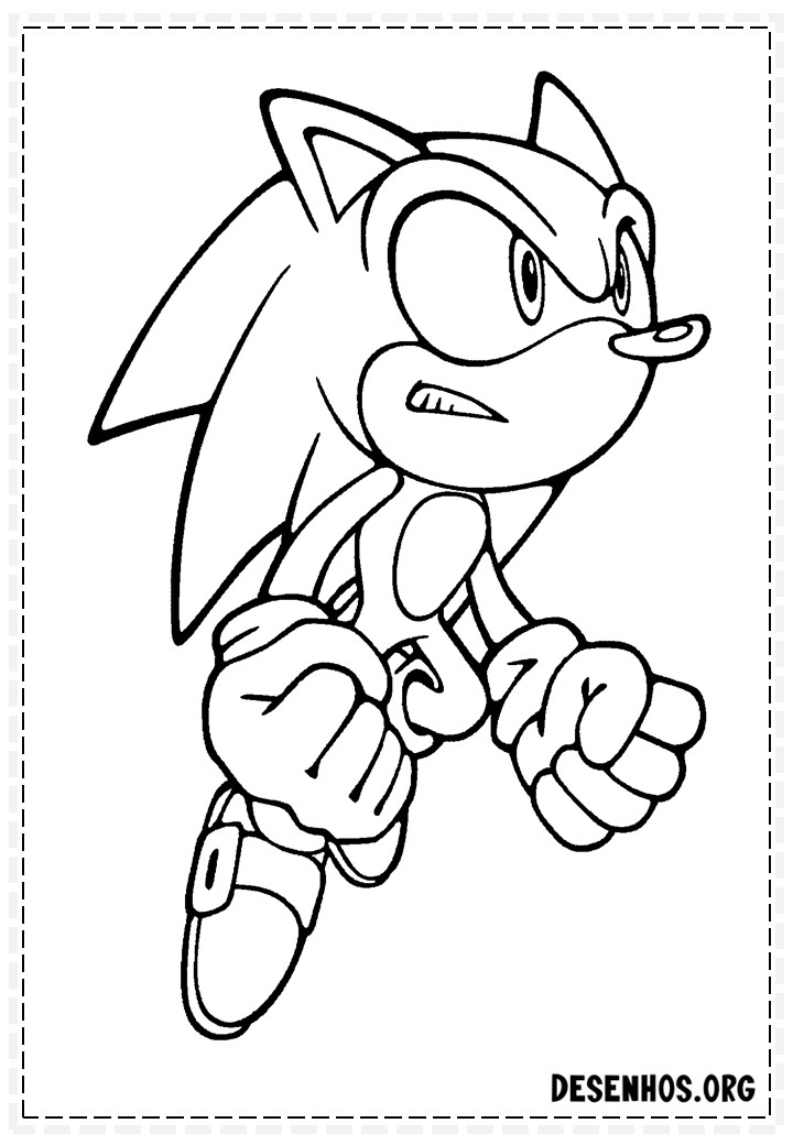 Mais de 150 Desenhos do Sonic para colorir