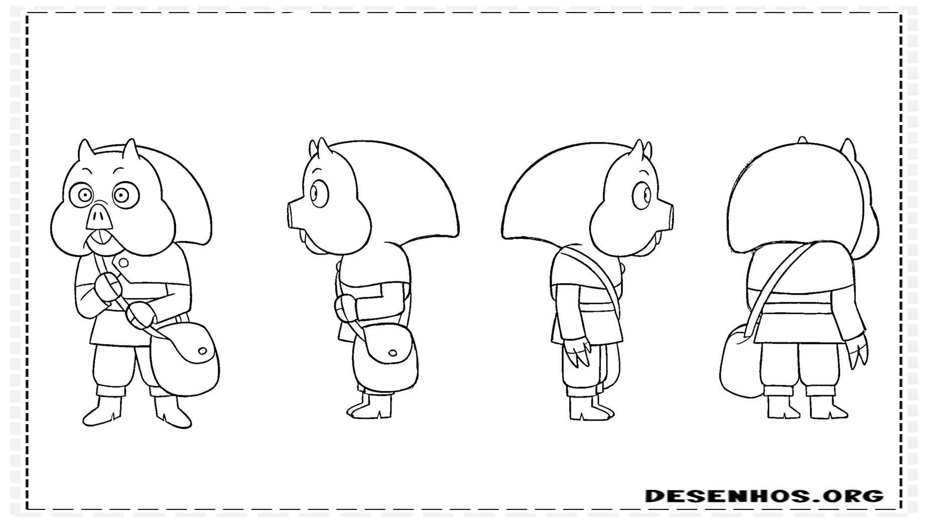 a casa da coruja para colorir 5