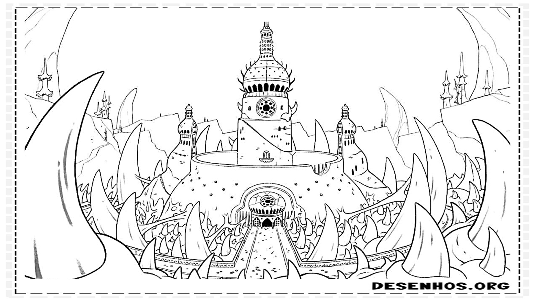 a casa da coruja para colorir 6