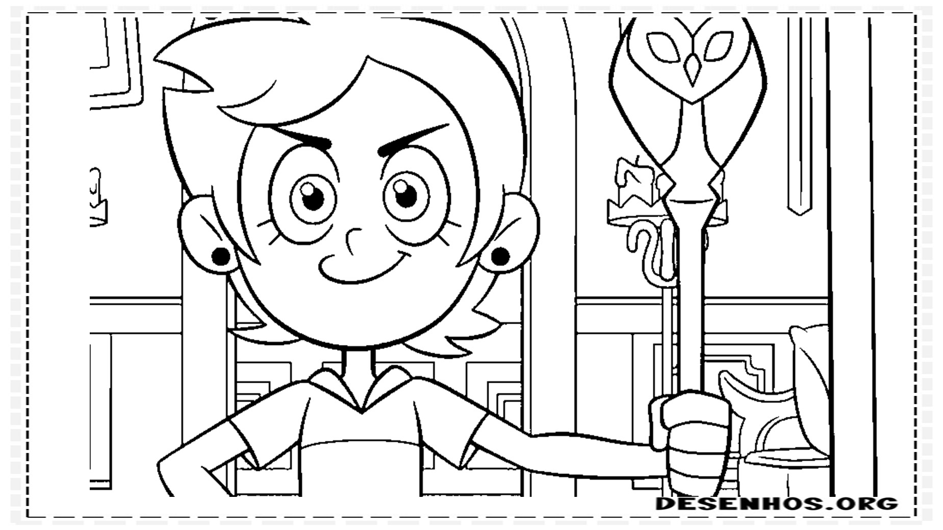 a casa da coruja para colorir 8