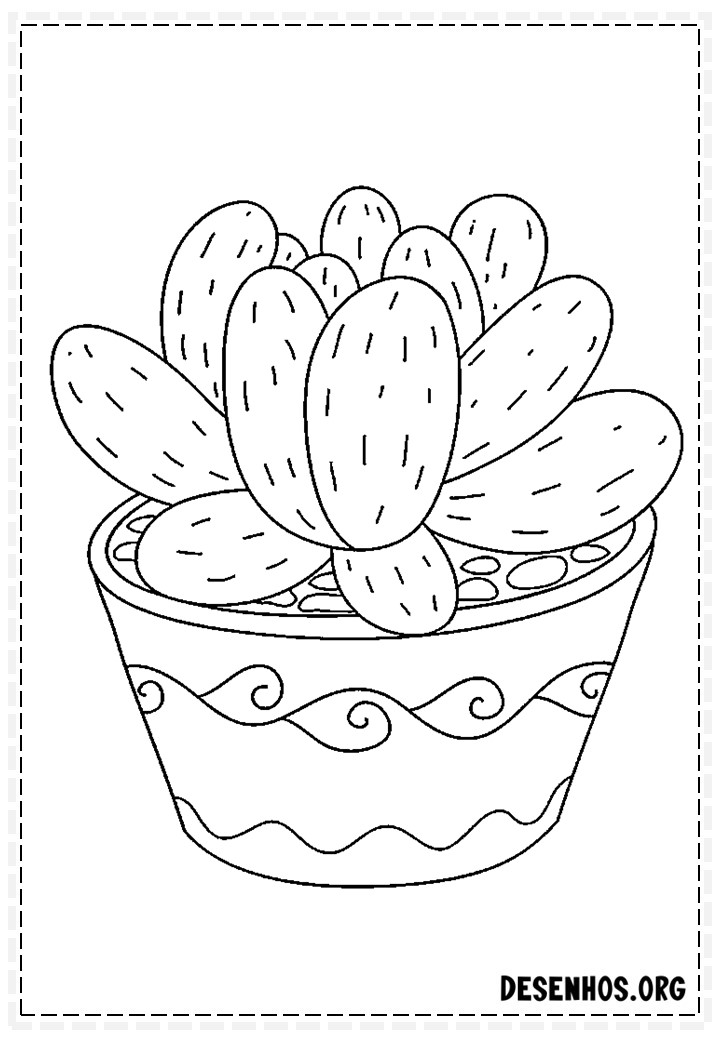 desenhos de cactos para colorir 100