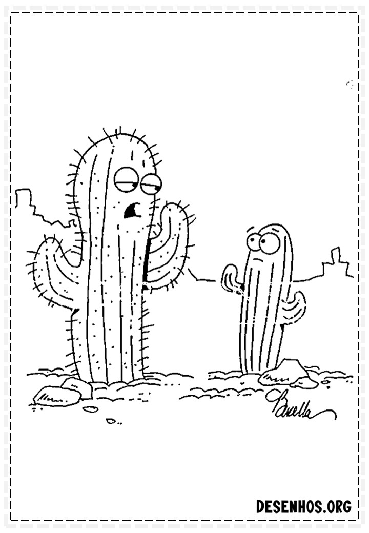 desenhos de cactos para colorir 101