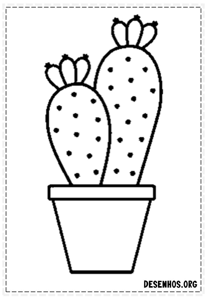 desenhos de cactos para colorir 108
