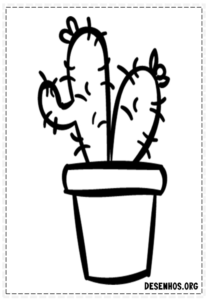 desenhos de cactos para colorir 110