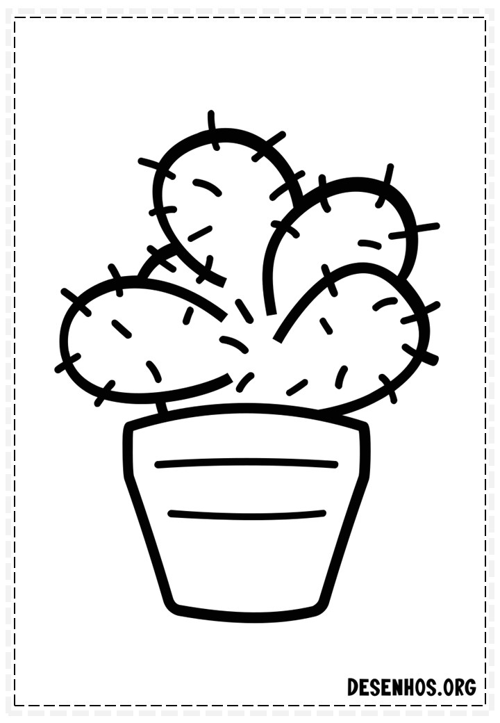 desenhos de cactos para colorir 113
