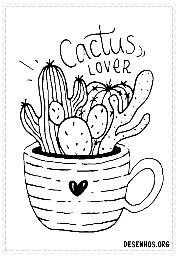 desenhos de cactos para colorir 117