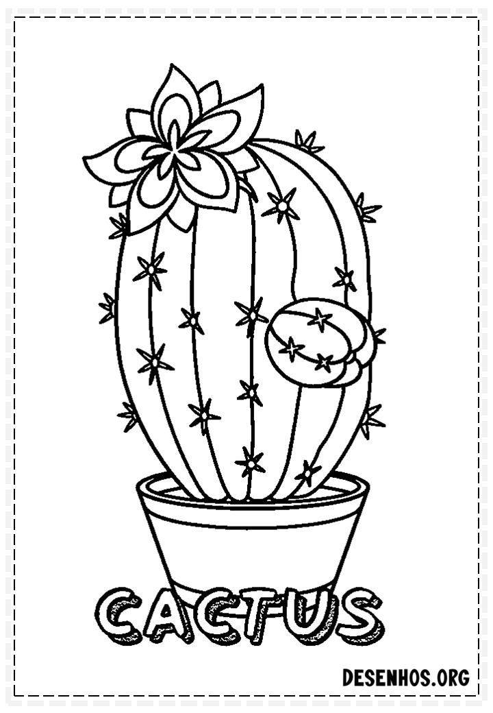 desenhos de cactos para colorir 118
