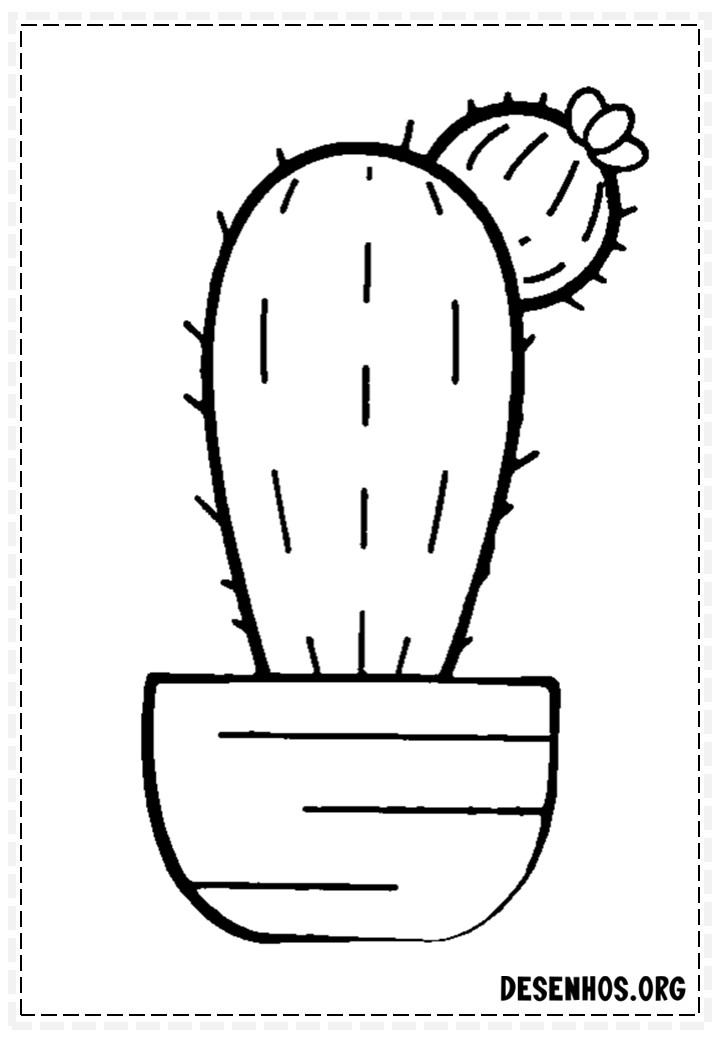 desenhos de cactos para colorir 119