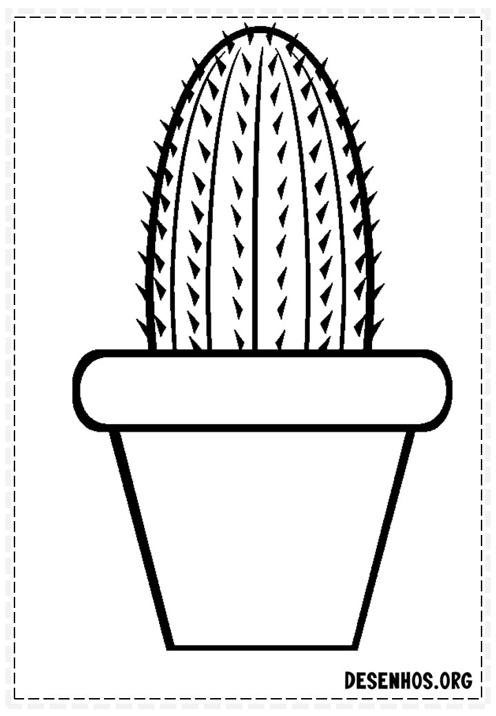 desenhos de cactos para colorir 124