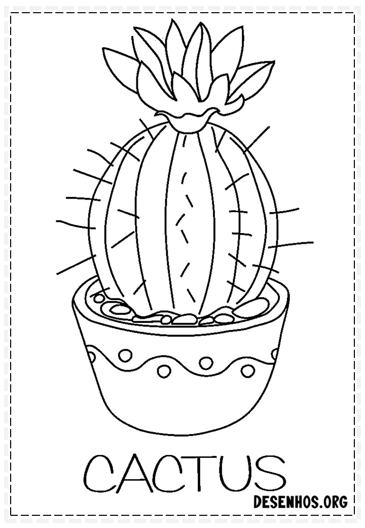 desenhos de cactos para colorir 125
