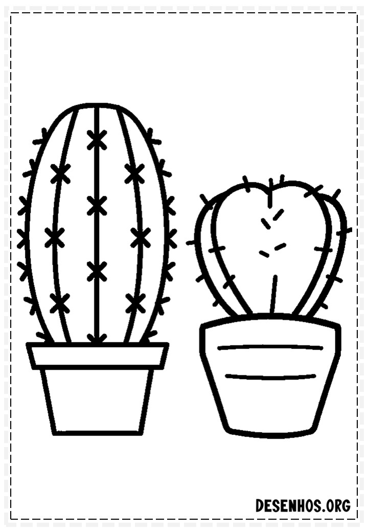 desenhos de cactos para colorir 138