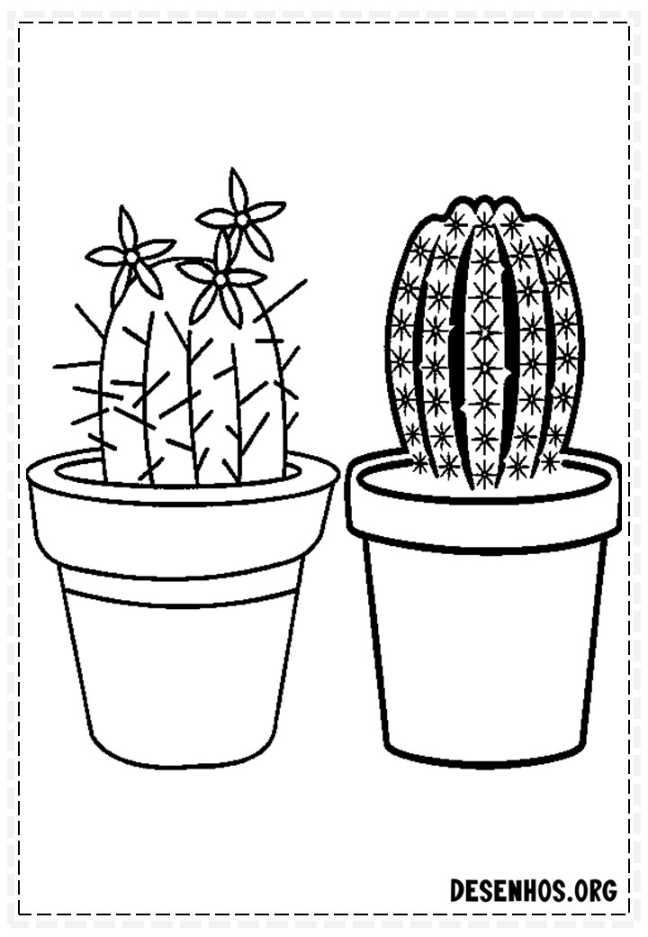desenhos de cactos para colorir 17