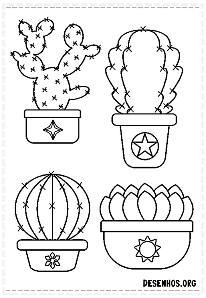 desenhos de cactos para colorir 20