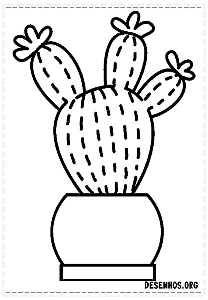 desenhos de cactos para colorir 23