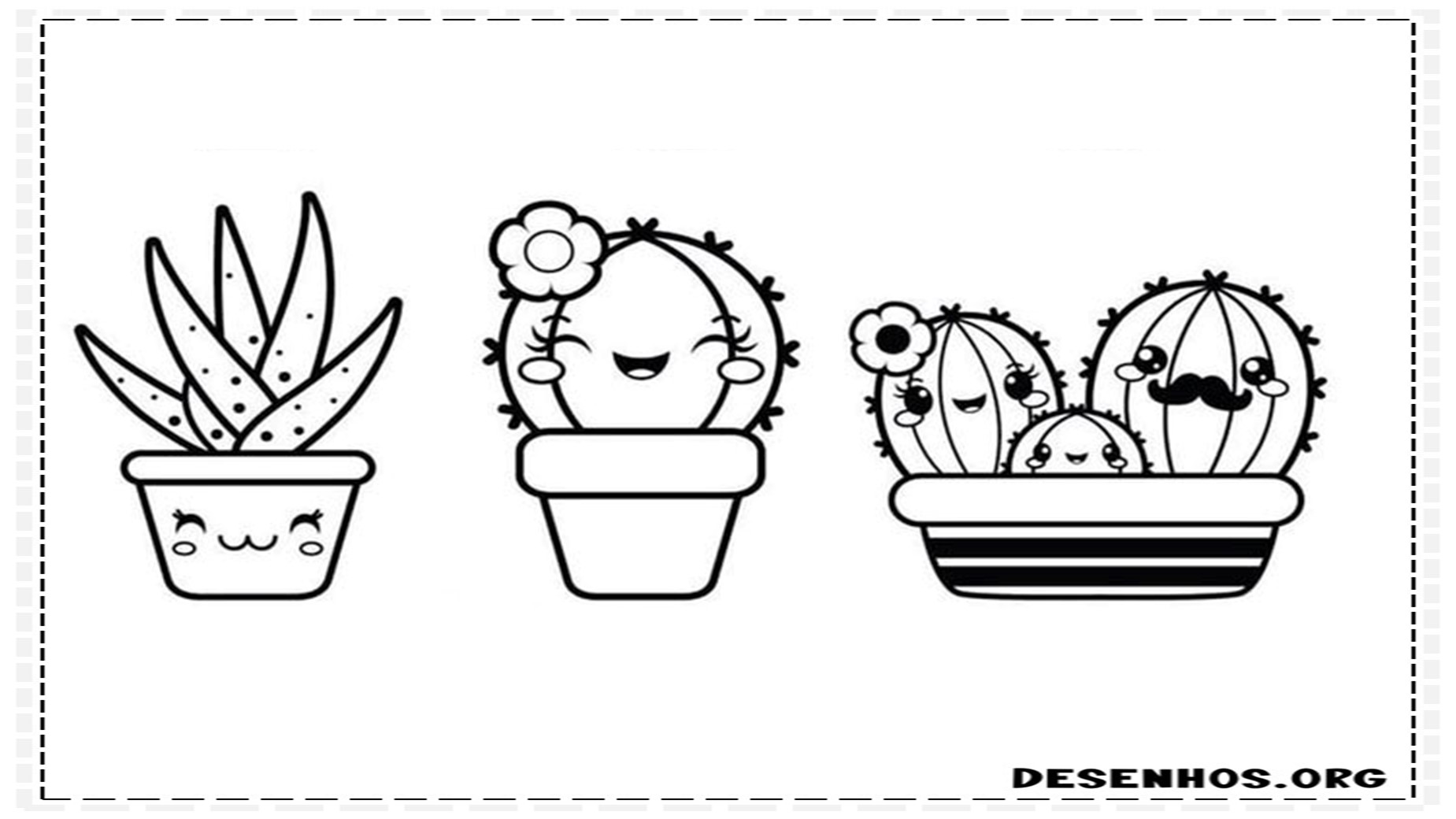 desenhos de cactos para colorir 3