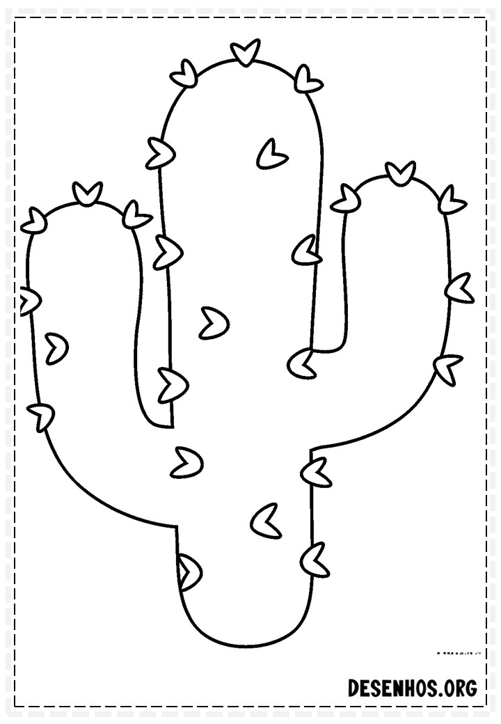 desenhos de cactos para colorir 34