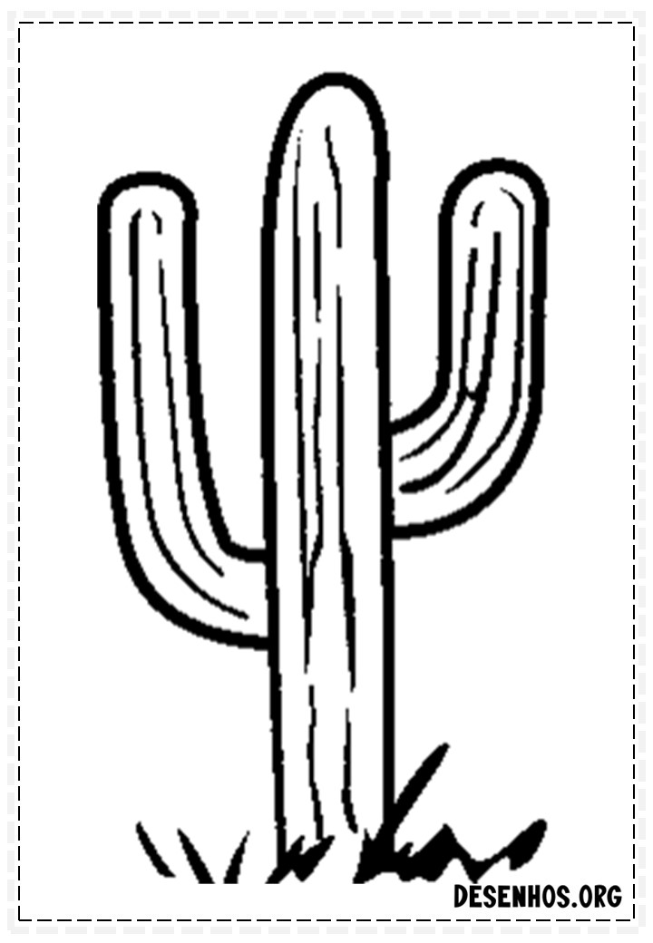 desenhos de cactos para colorir 36