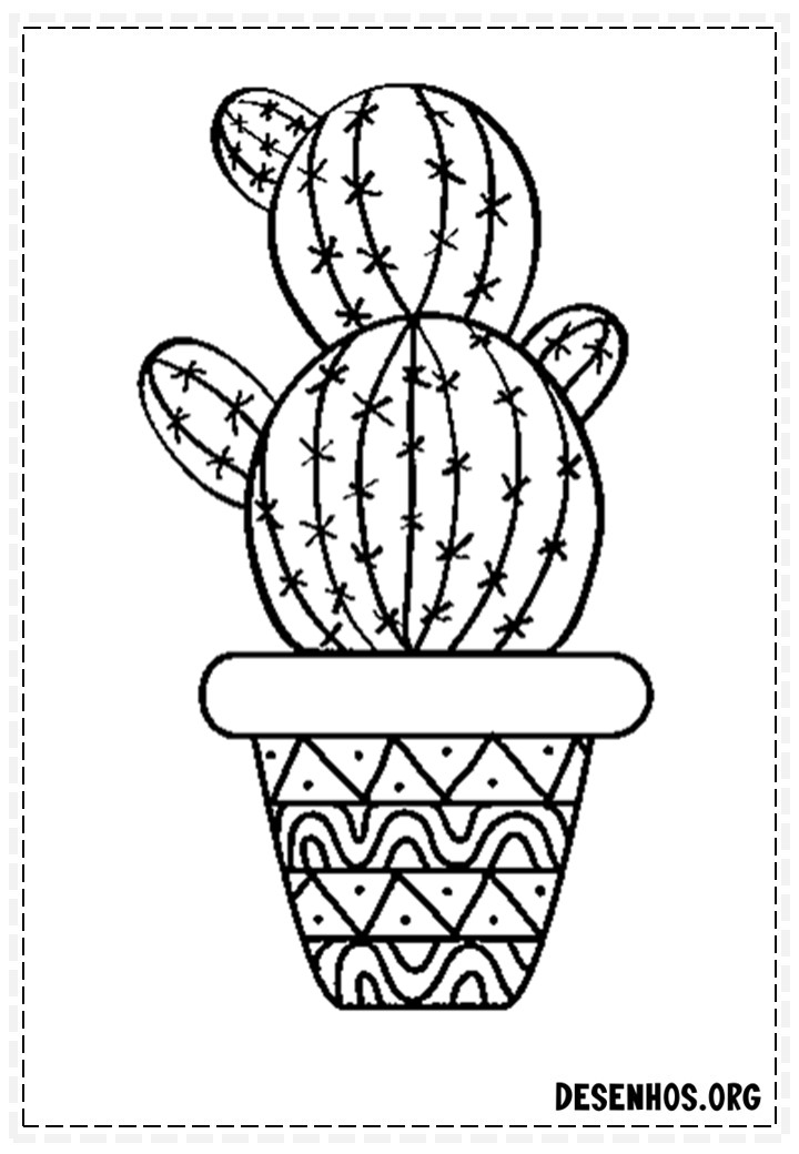 desenhos de cactos para colorir 38