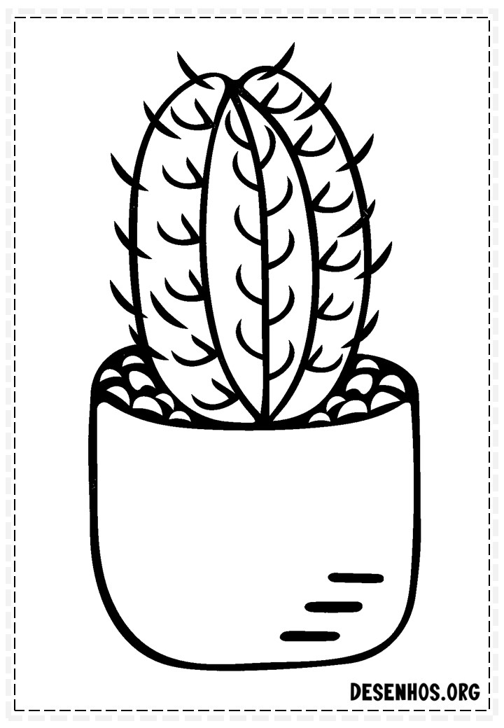 desenhos de cactos para colorir 76