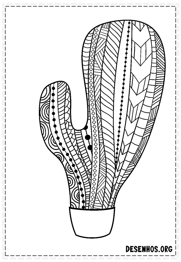 desenhos de cactos para colorir 78