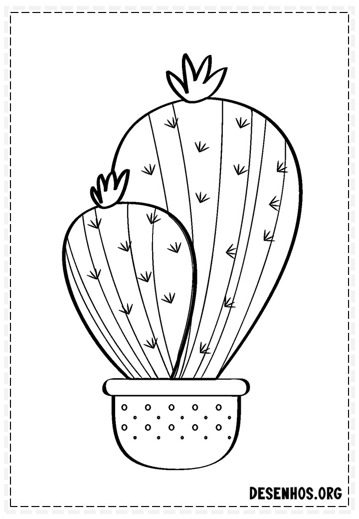 desenhos de cactos para colorir 80