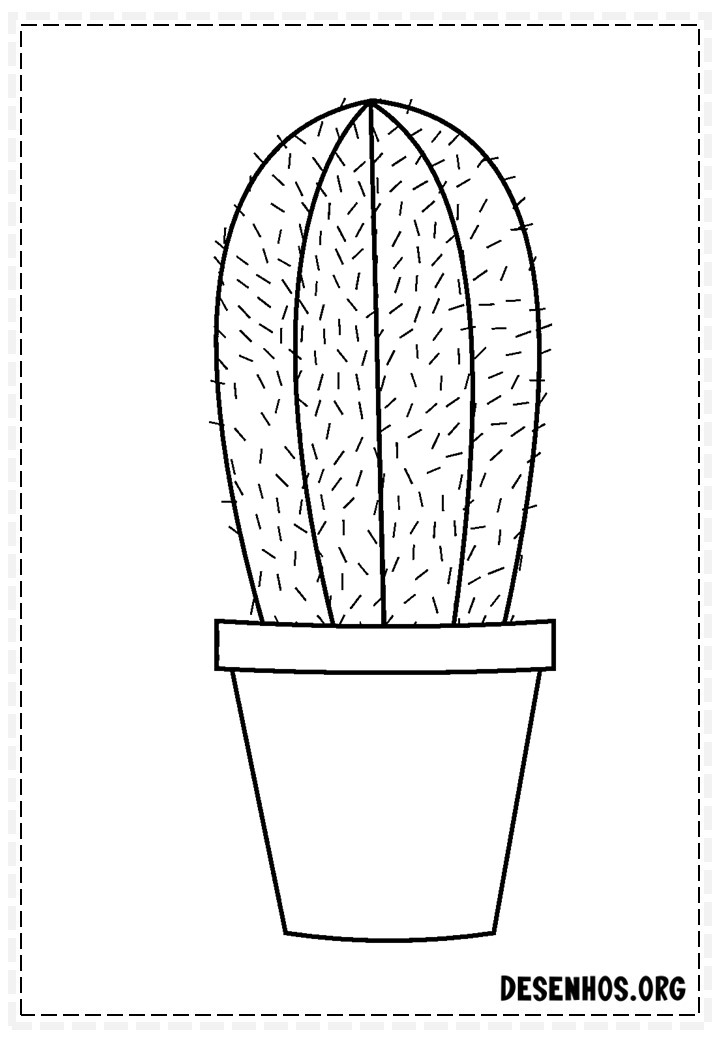 desenhos de cactos para colorir 88
