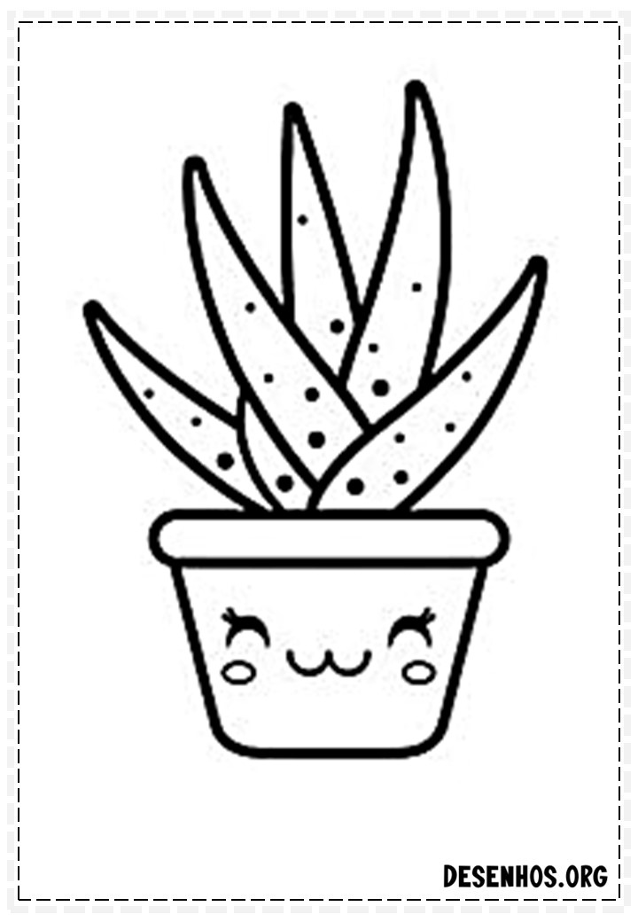 desenhos de cactos para colorir 9