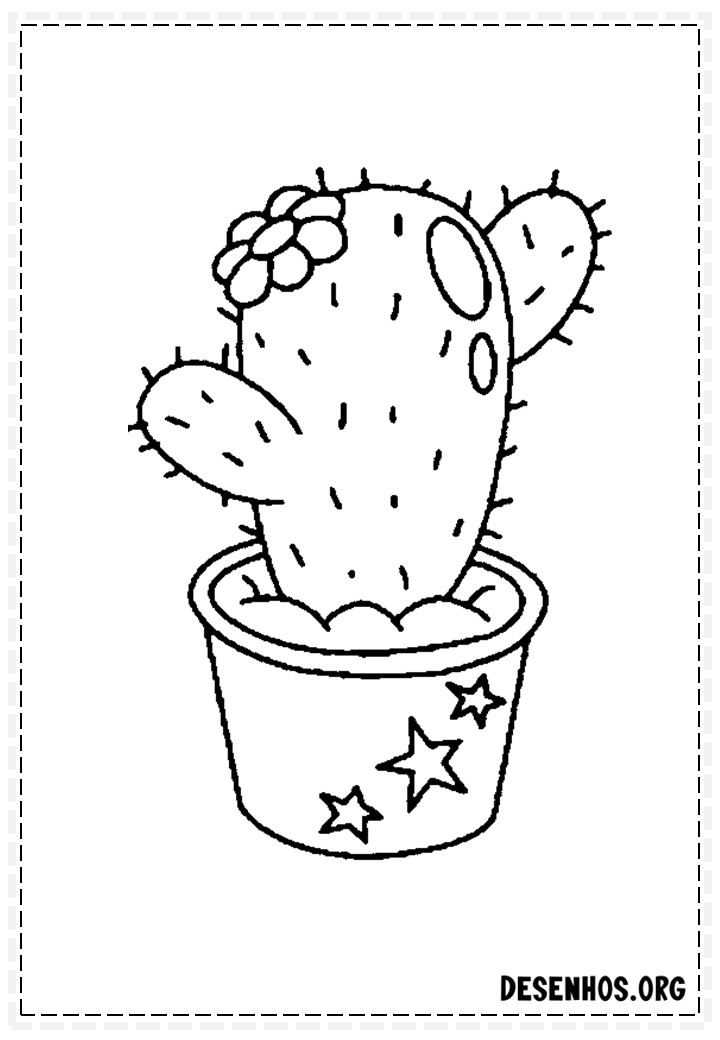 desenhos de cactos para colorir 92