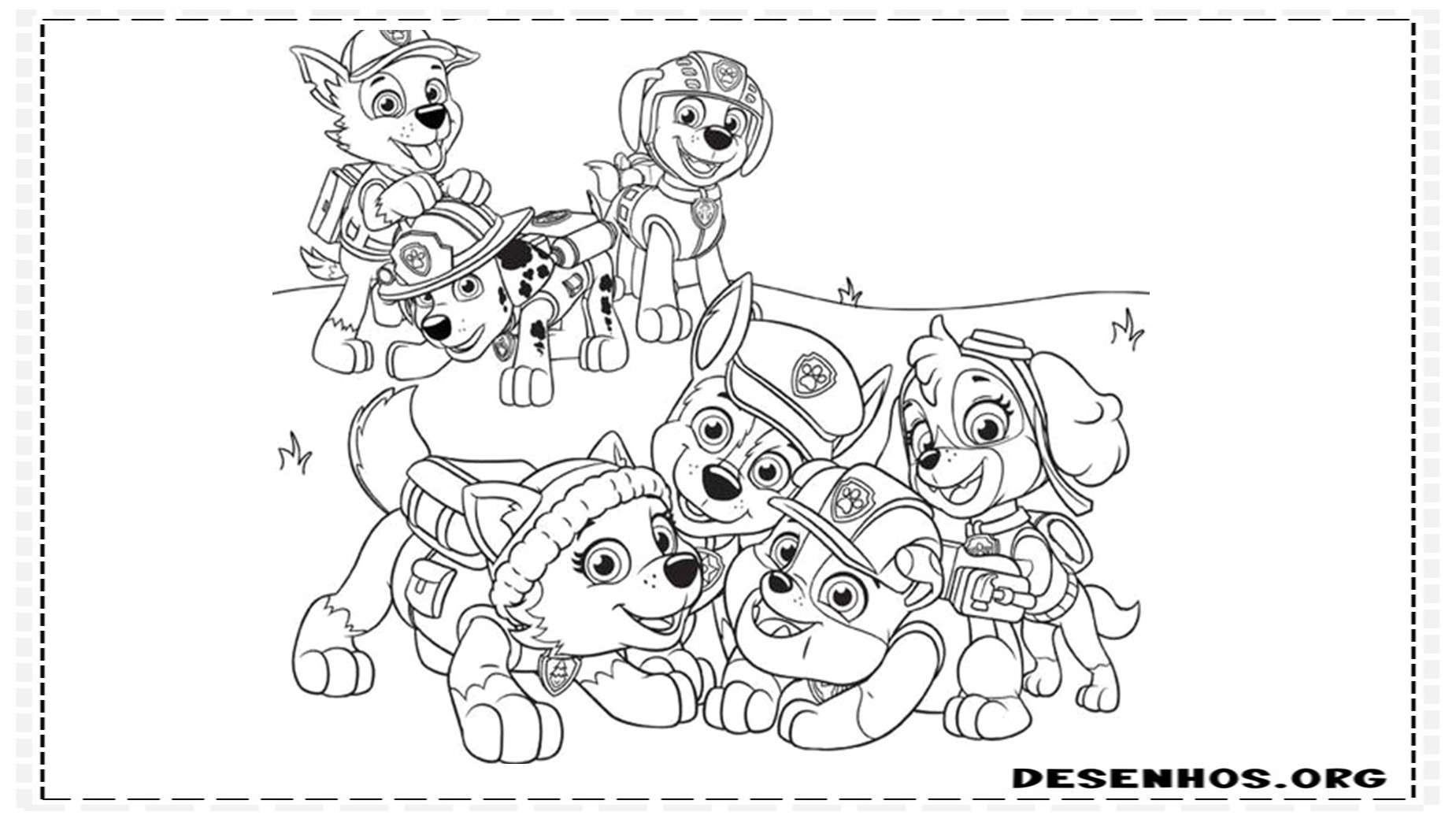 desenhos para colorir da patrulha canina 234