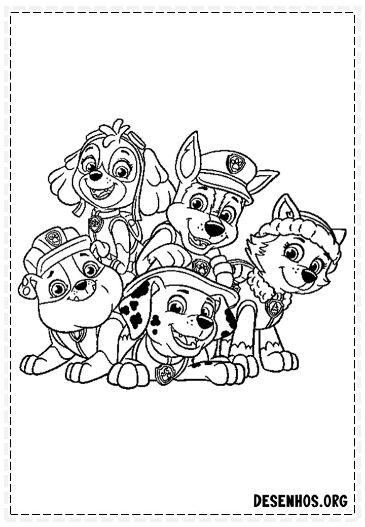 desenhos para colorir da patrulha canina 246