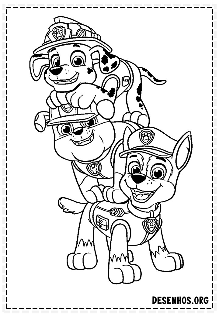 desenhos para colorir da patrulha canina 248