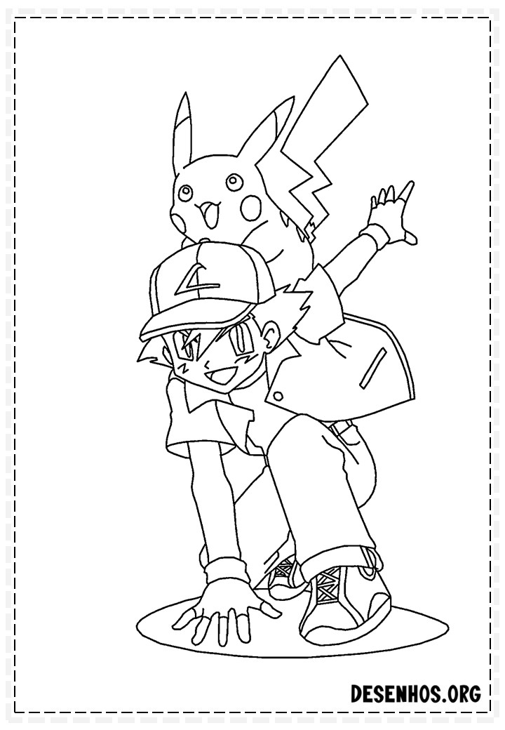 400 Desenhos de Pokémon para colorir