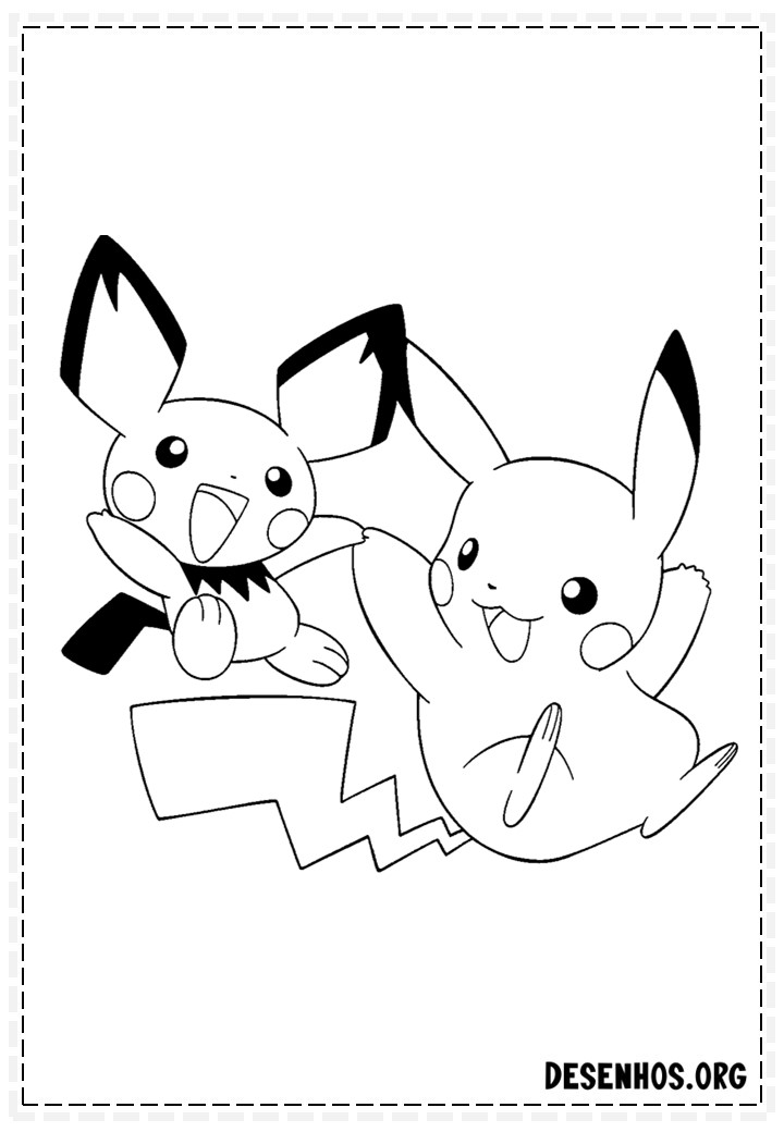 400 Desenhos de Pokémon para colorir