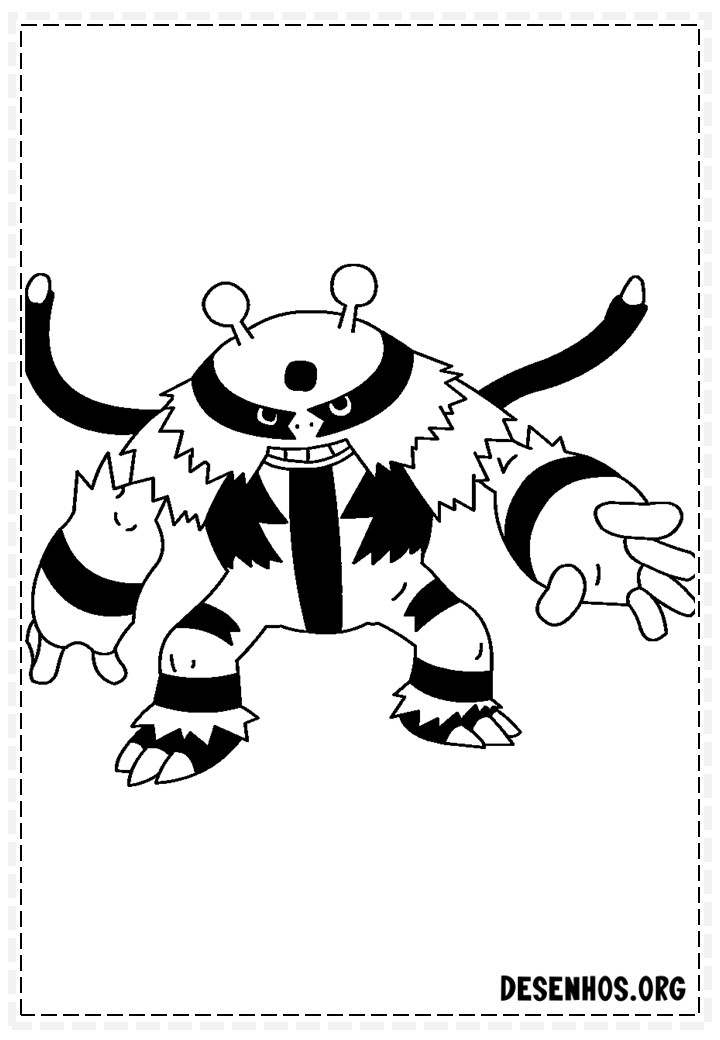 400 Desenhos de Pokémon para colorir