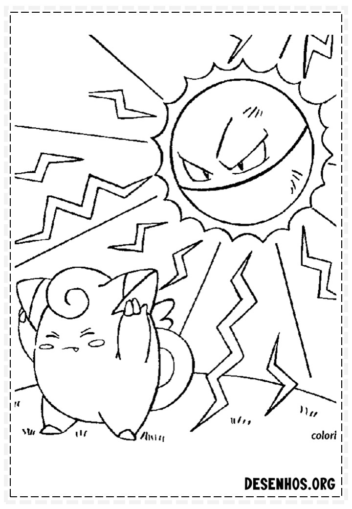 400 Desenhos de Pokémon para colorir