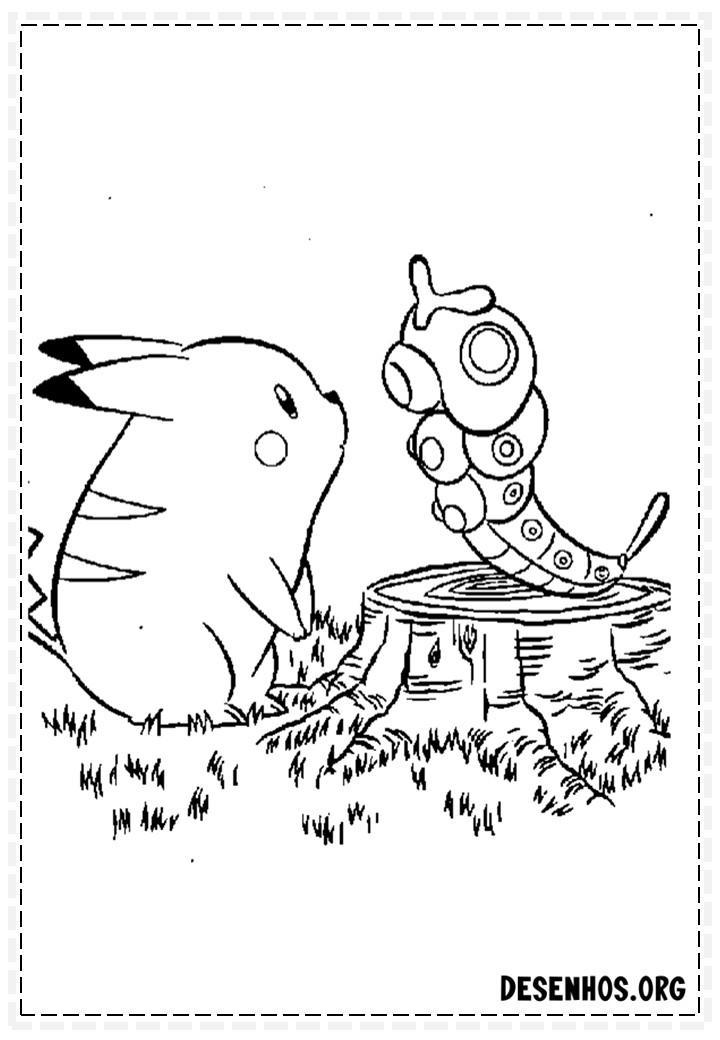 400 Desenhos de Pokémon para colorir