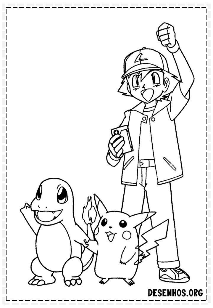 400 Desenhos de Pokémon para colorir