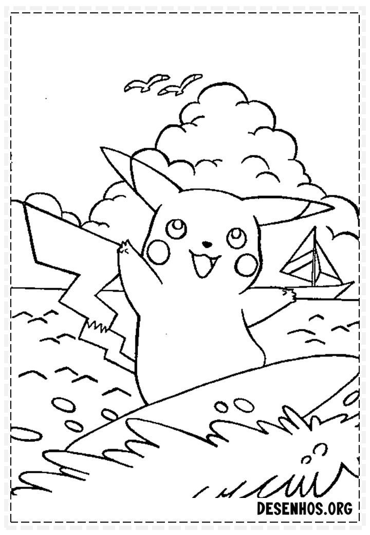 400 Desenhos de Pokémon para colorir