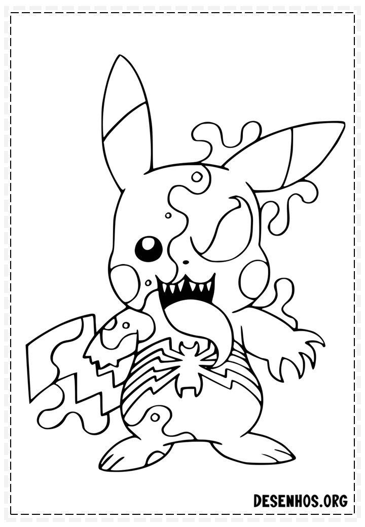 400 Desenhos de Pokémon para colorir