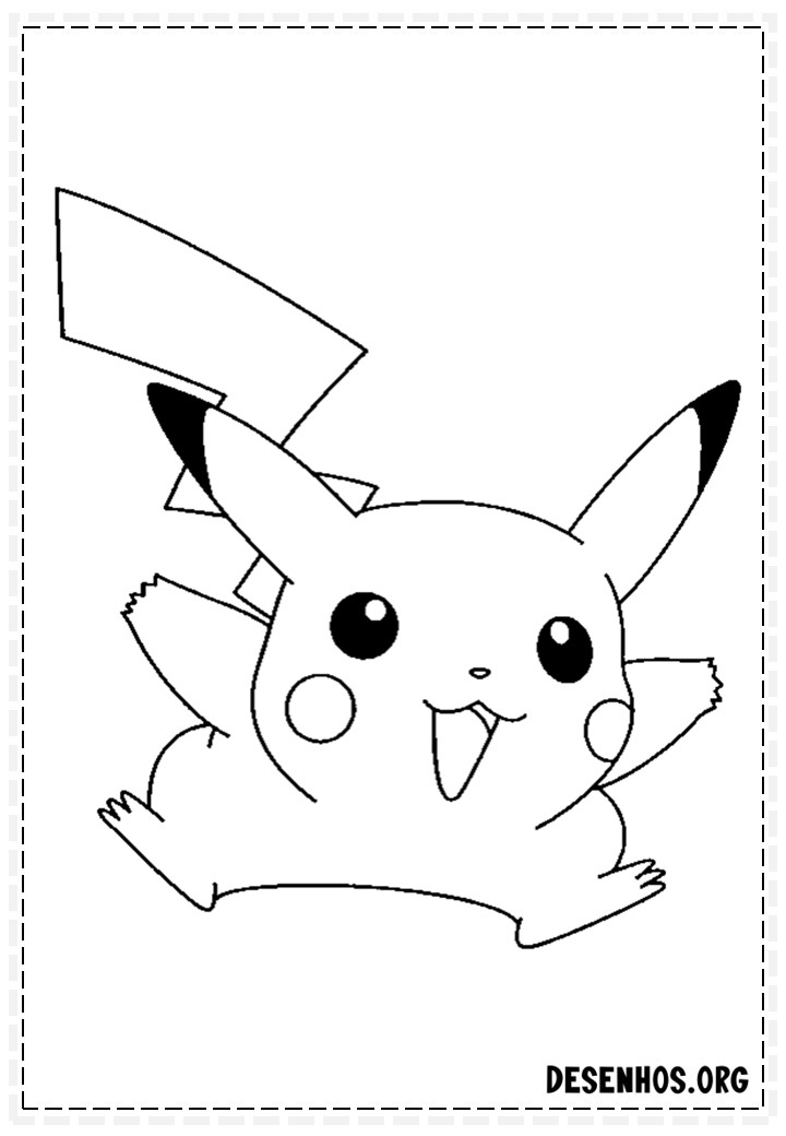 400 Desenhos de Pokémon para colorir