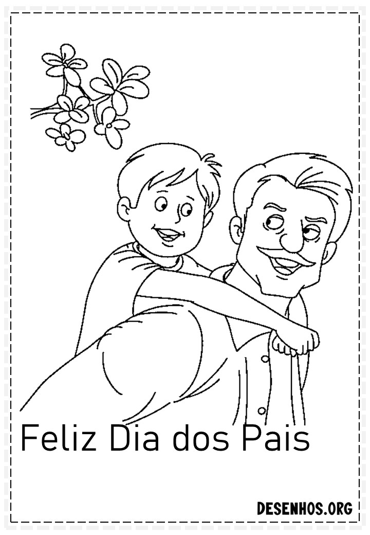 60 Desenhos dos Dias do Pais Para Colorir