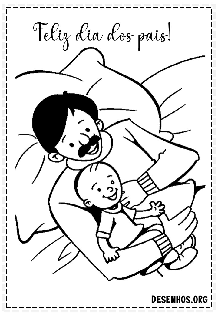 60 Desenhos dos Dias do Pais Para Colorir